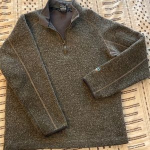 Wool quarter zip sweater